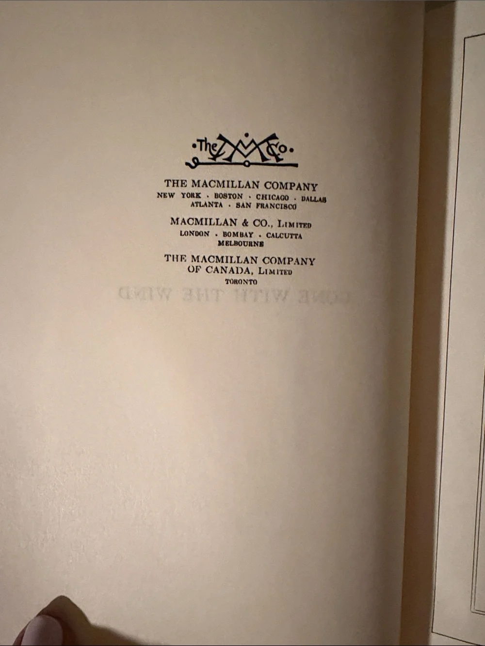 Gone With the Wind - Vintage Hardcover book with dust jacket